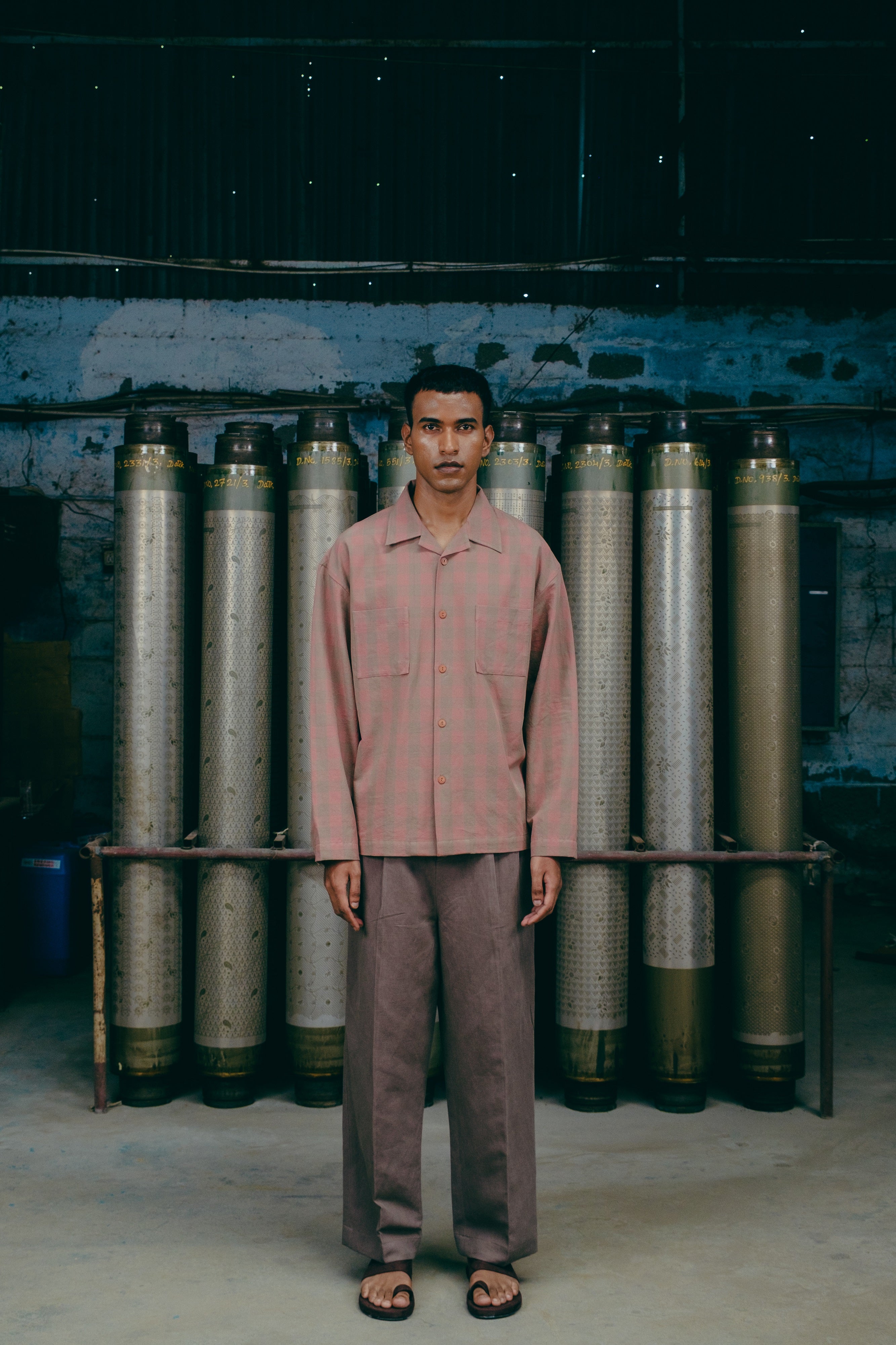 LS Vacay Shirt, in Apricot Checked – OSHADI