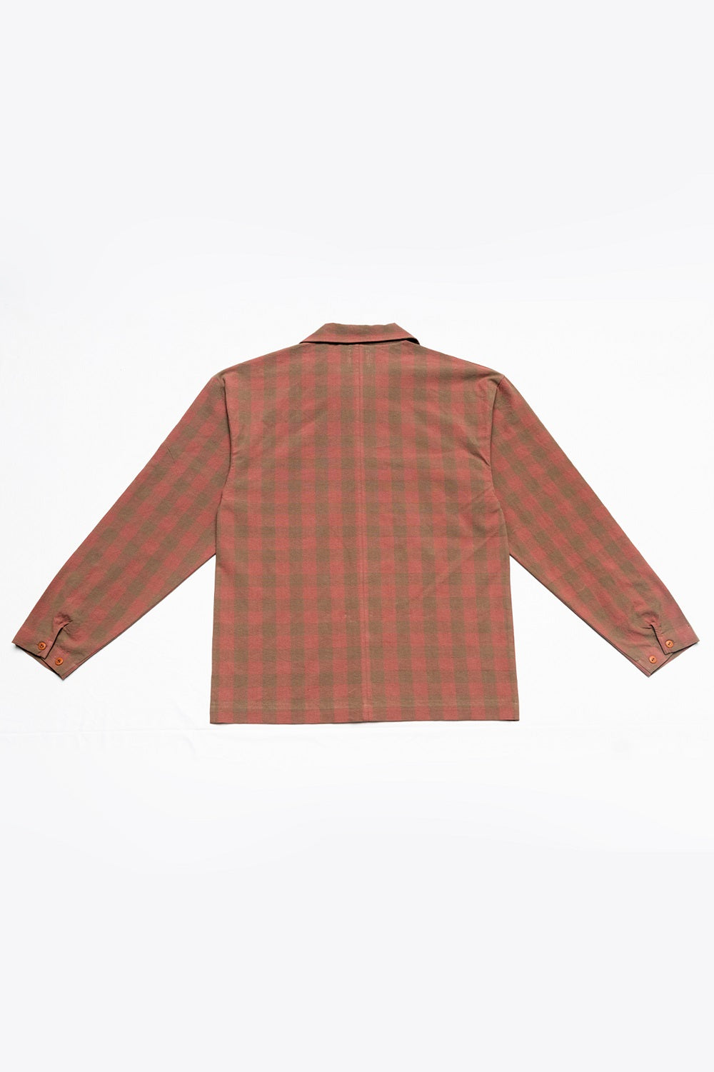 LS Vacay Shirt, in Apricot Checked