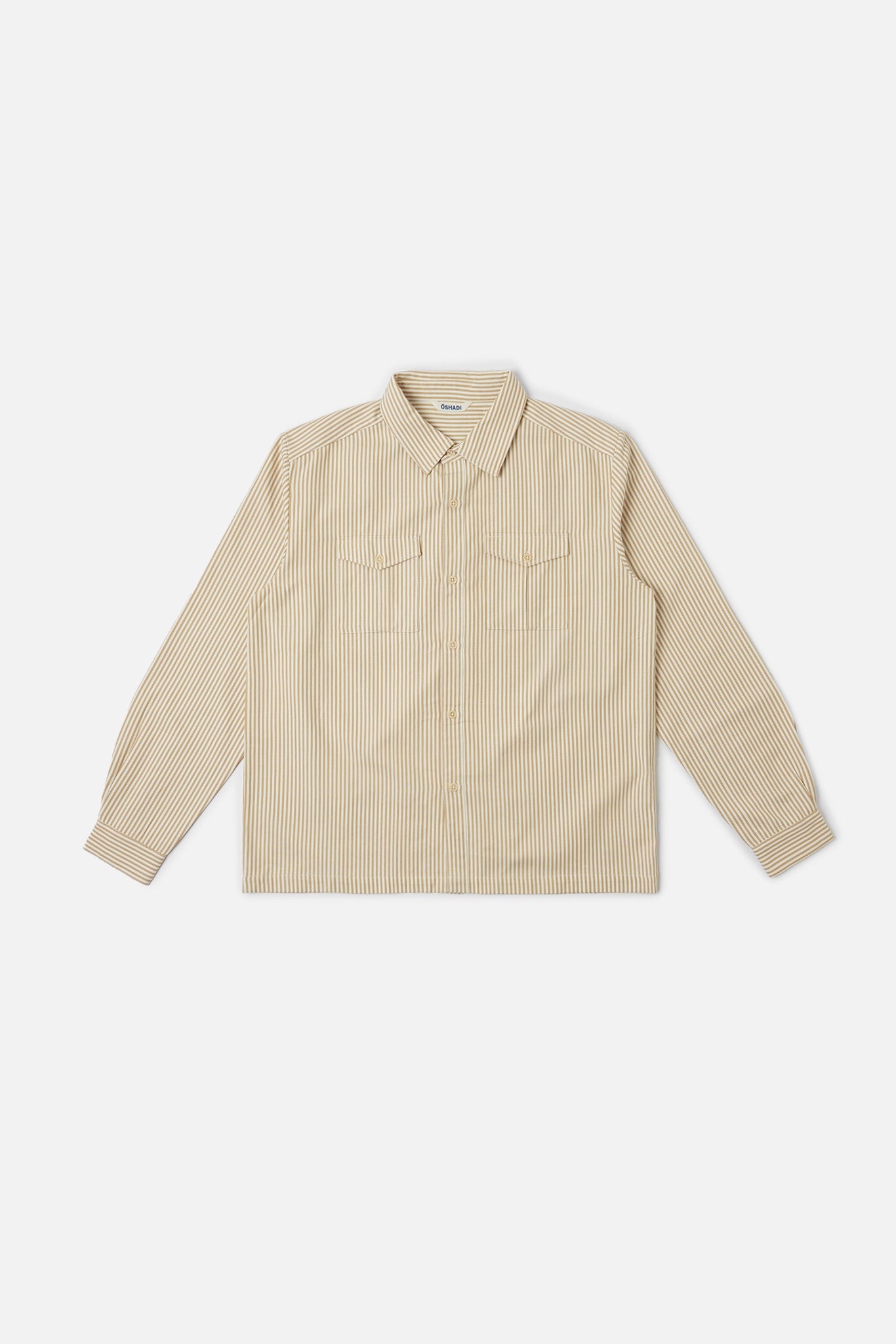Farmer Shirt, in Caramel Stripe