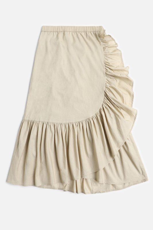 Lily Ruffle Skirt, in Walnut