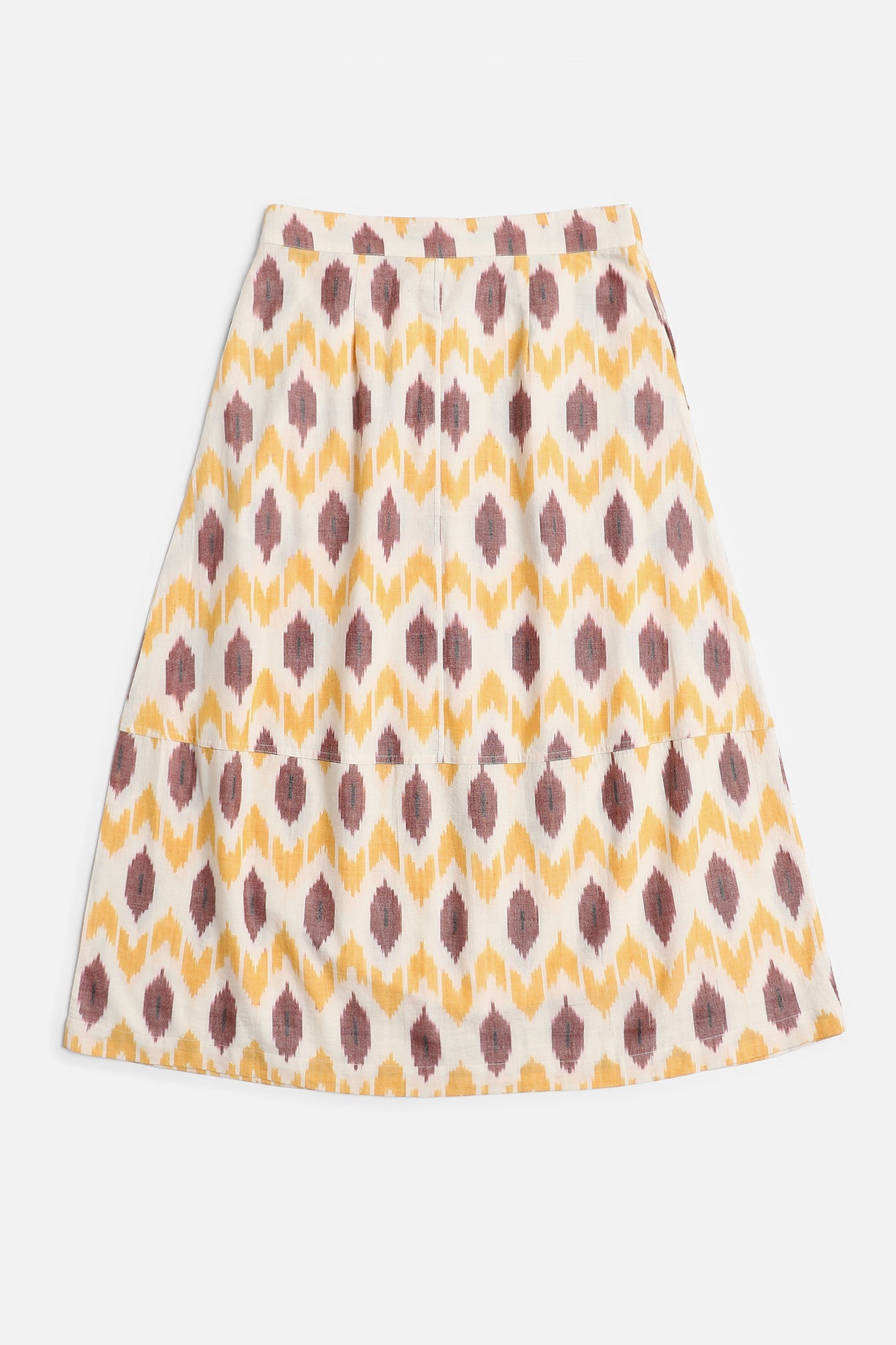 Pleated Sabi Skirt, in Movement Ikat