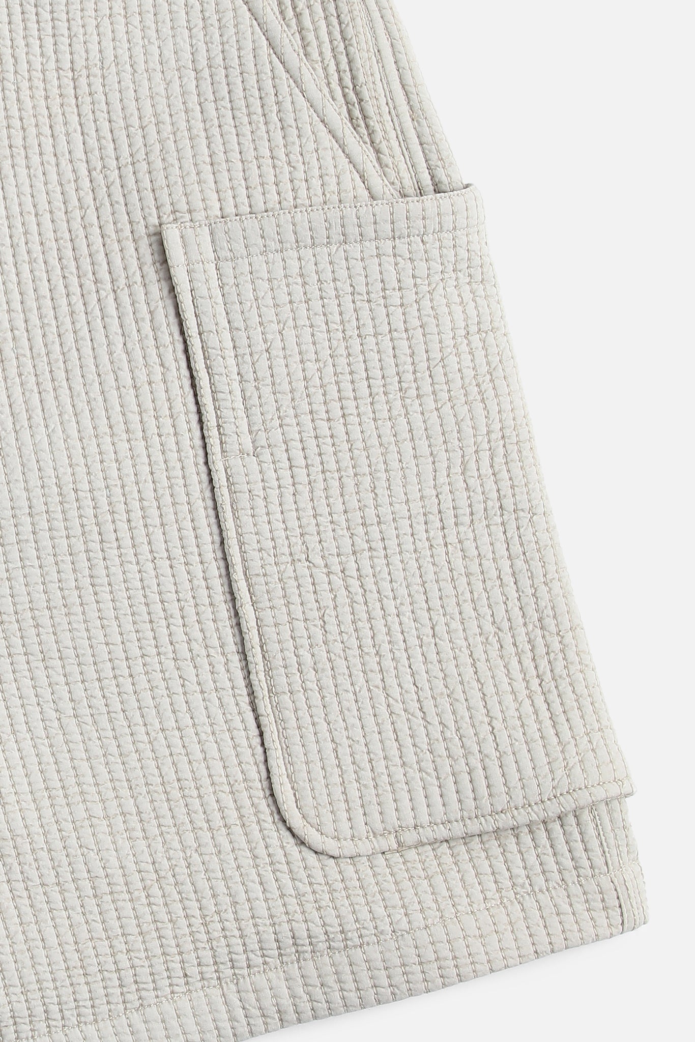 Quilted Mar Cargo Shorts, in Walnut