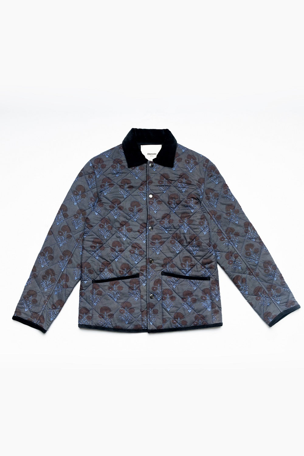 Quilted Jacket, in Indigo