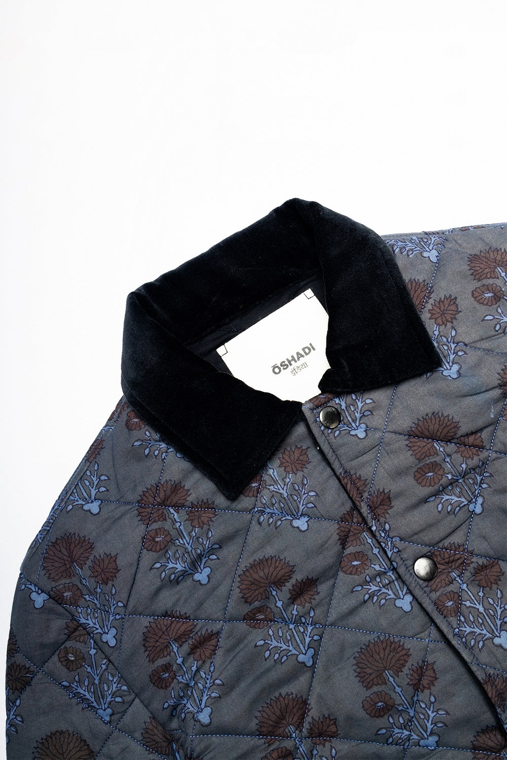 Quilted Jacket, in Indigo