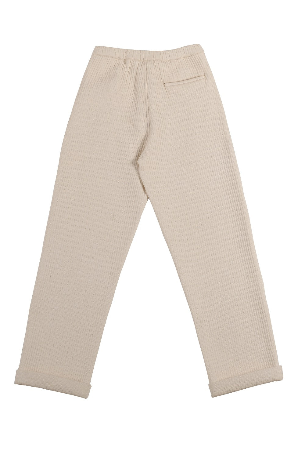 Quilted Ina Chinos, in Ecru