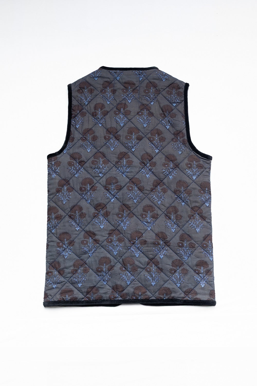 Quilted Vest, in Indigo