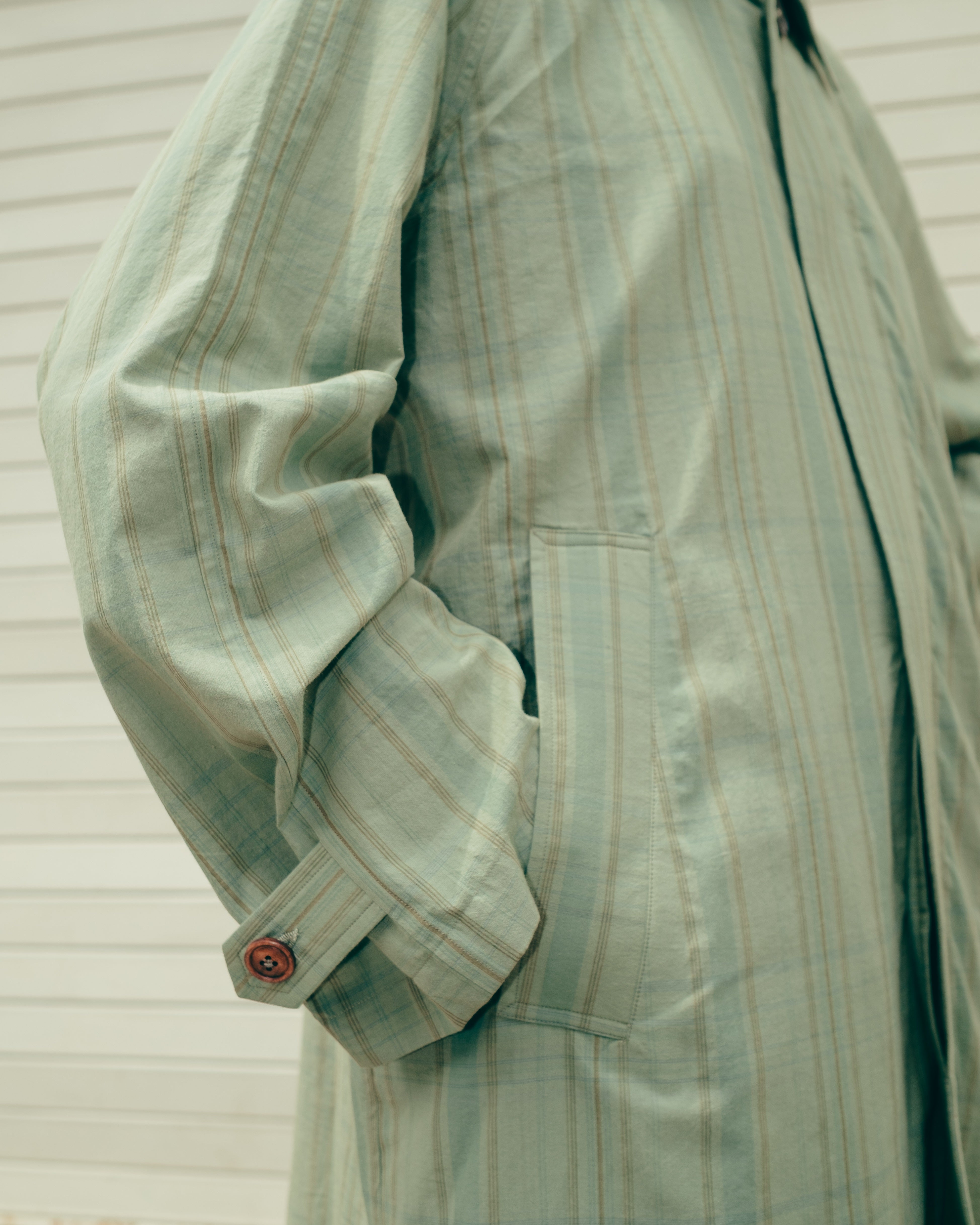 Nain Coat, in Greenstone Plaid