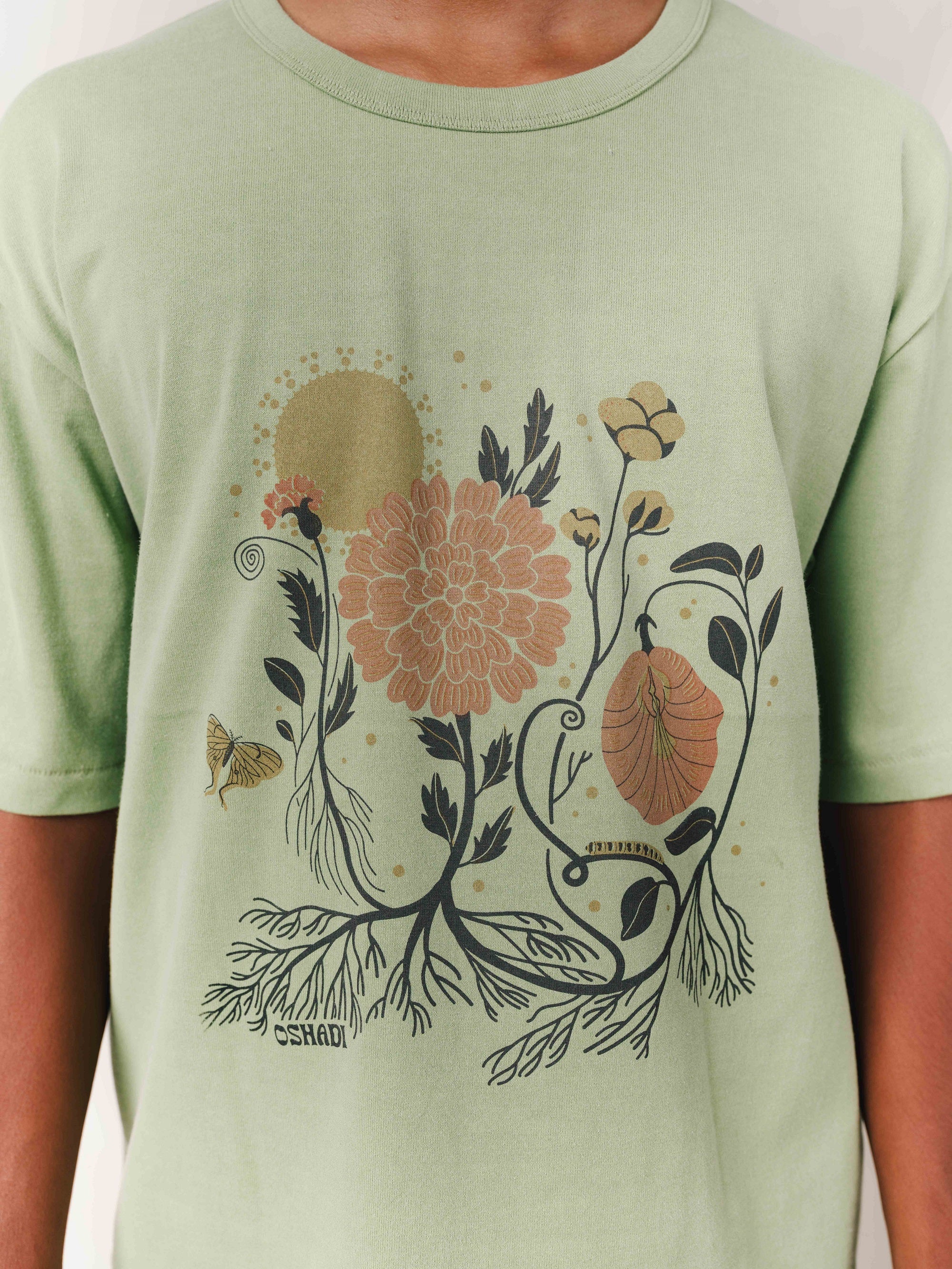 Light Eater Tee, in Greenstone