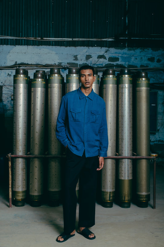 Farmer Shirt, in Indigo