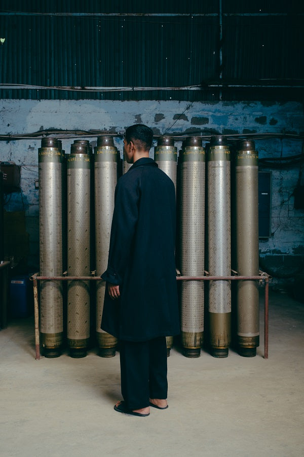 Nain Coat, in Black