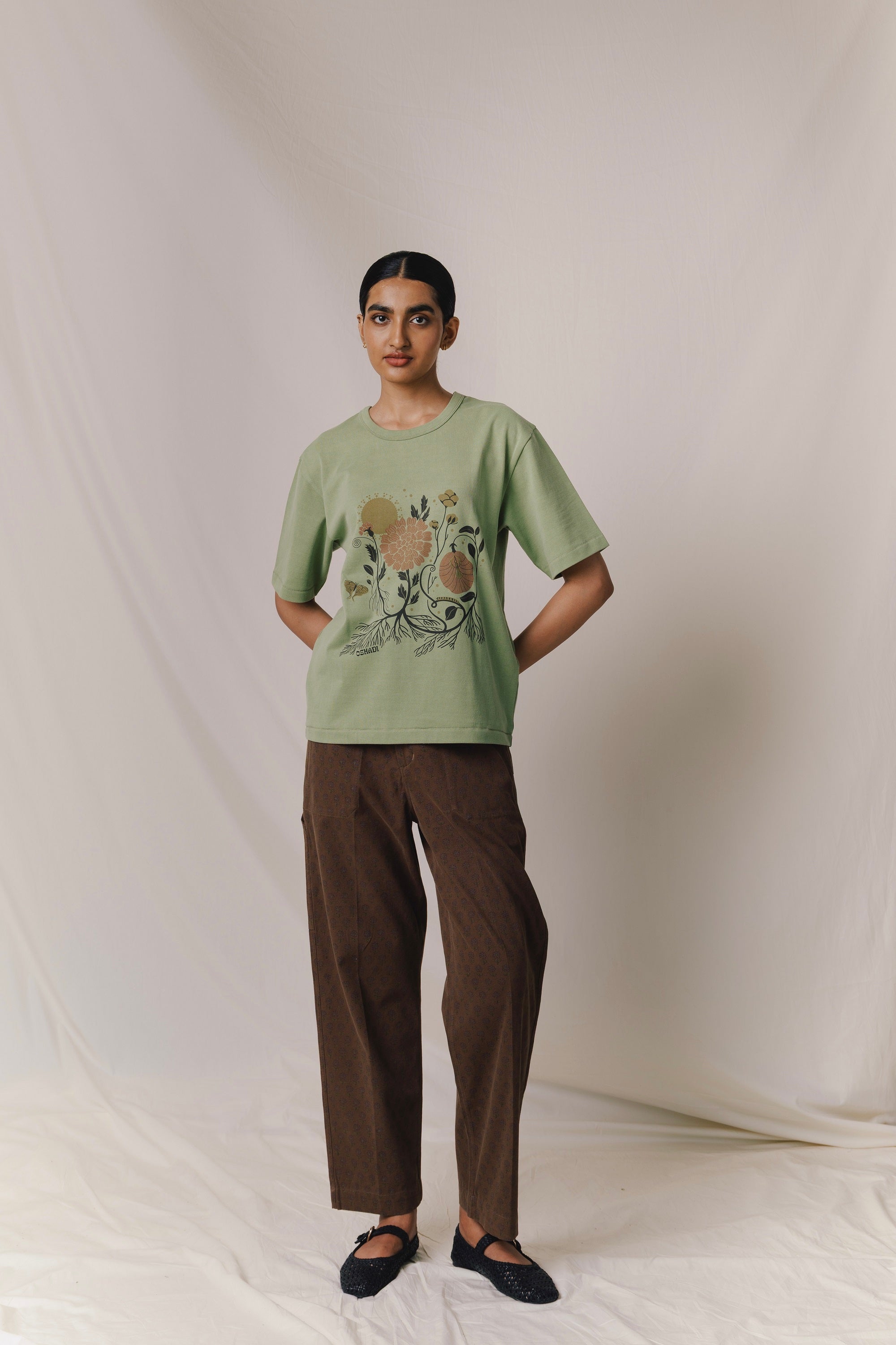 Light Eater Tee, in Greenstone