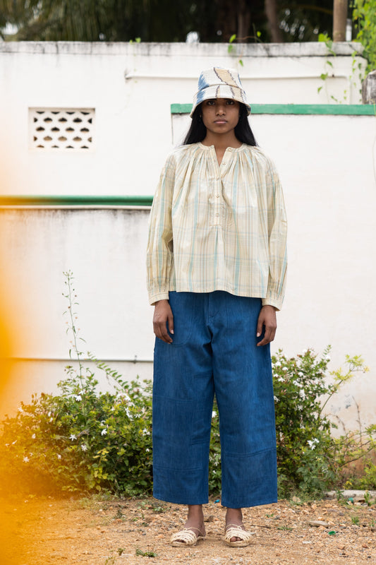 Tamsin Top, in Butter Plaid
