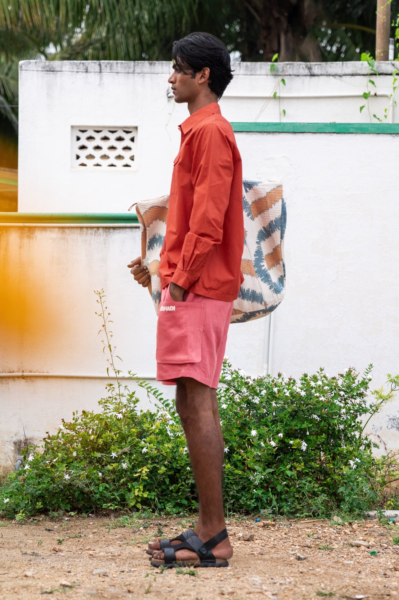 Mar Cargo Shorts, in Palash Pink