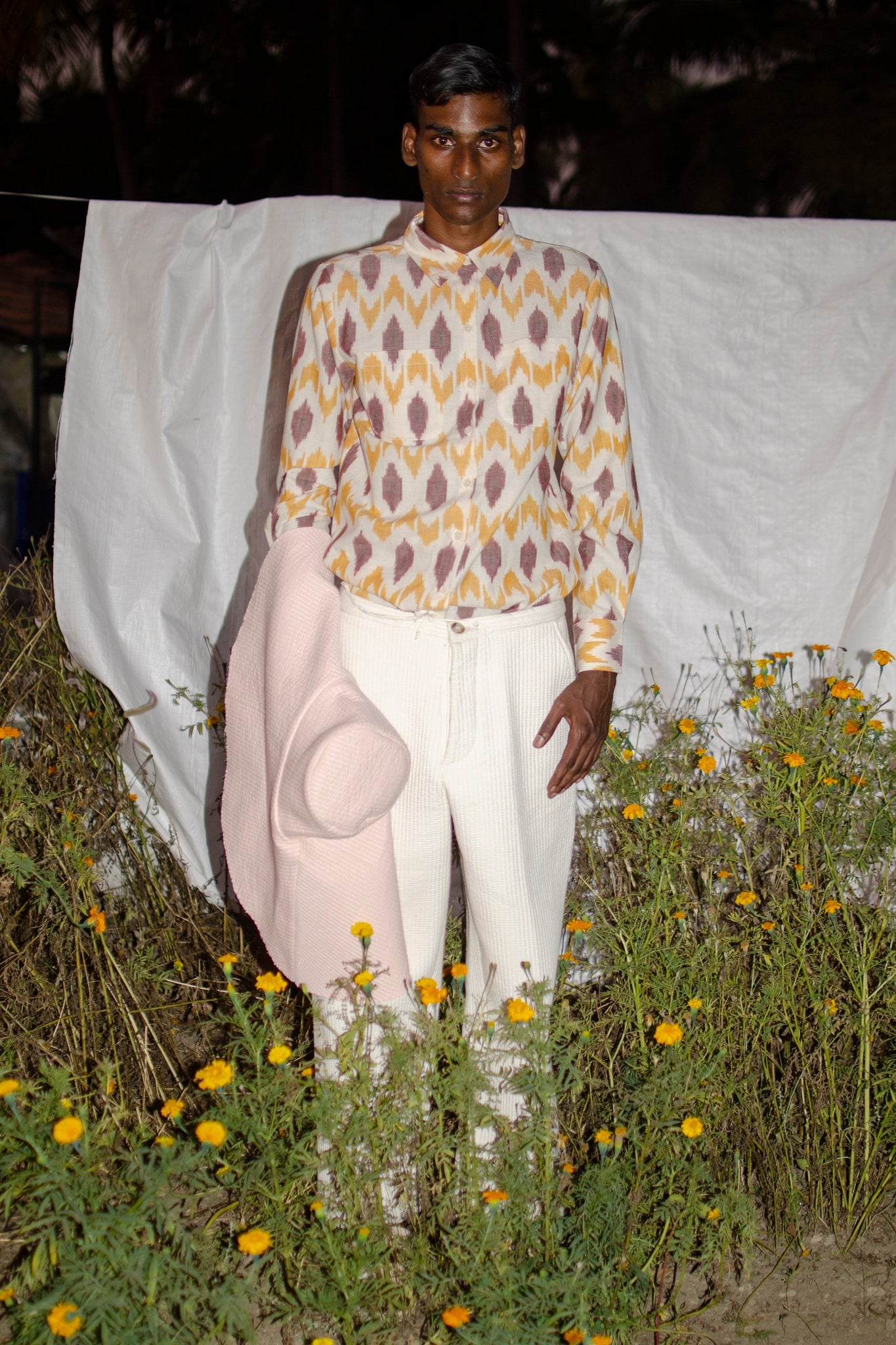 Farmer Shirt, in Movement Ikat