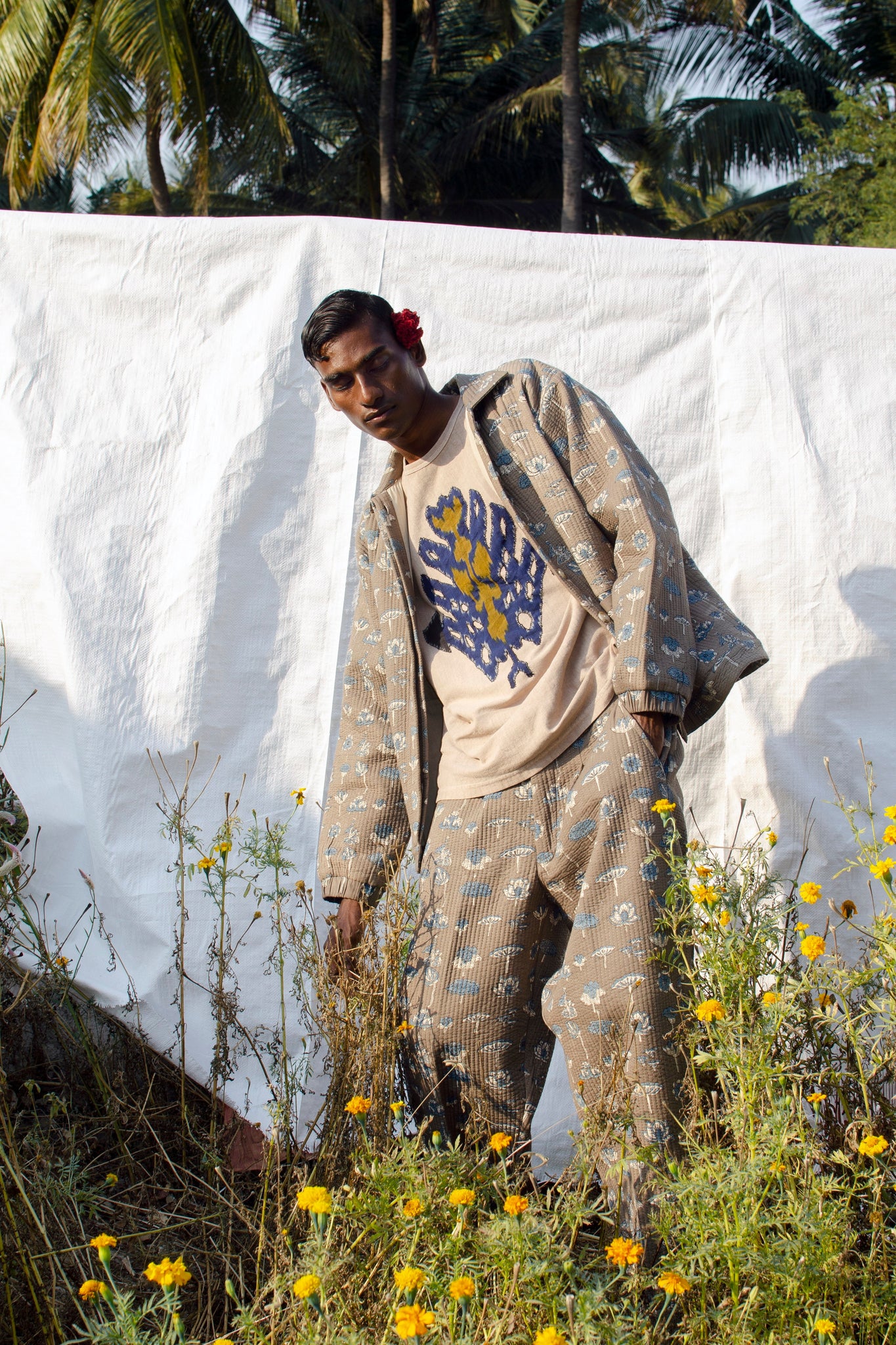 Quilted Sportswear Jacket, in Lotus